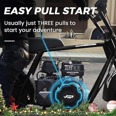 FRP Mini Dirt Bike GMB100 Basic، دراجة صغيرة جديدة تعمل بالغاز 99CC 4-Stroke 3HP، للطرق الوعرة للأطفال / البالغين، مسار يصل إلى 28 ميلاً في الساعة، دعم الوزن حتى 220 رطلاً، أسود in Kuwait