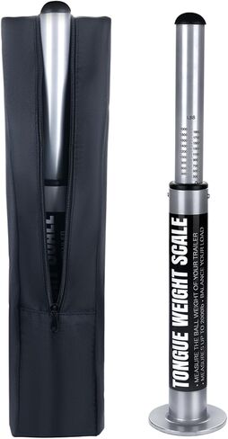 مقياس وزن لسان المقطورة بسعة 2000 رطل - مقياس تحميل وصلة RV مع حقيبة تخزين مقاومة للماء - مجموعة ملحقات أدوات السلامة المحمولة للشاحنات ومقطورات السفر والمعسكرات والبضائع والقوارب in Kuwait