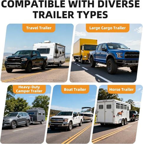 مقياس وزن لسان المقطورة بسعة 2000 رطل - مقياس تحميل وصلة RV مع حقيبة تخزين مقاومة للماء - مجموعة ملحقات أدوات السلامة المحمولة للشاحنات ومقطورات السفر والمعسكرات والبضائع والقوارب in Kuwait