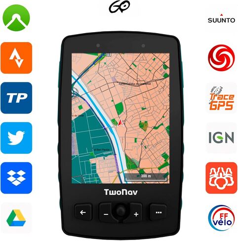 TwoNav Aventura 2 Plus Motor (32 GB) + Maps Included, on-Road and Off-Road GPS Navigator with 3.7-inch Screen for Motorcycle, car, 4x4, Quad in Saudi Arabia