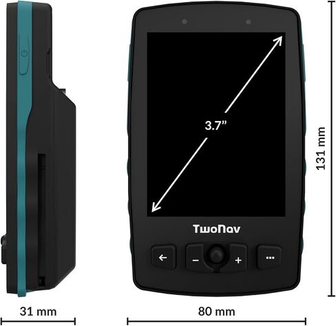 TwoNav Aventura 2 Plus Motor (32 GB) + Maps Included, on-Road and Off-Road GPS Navigator with 3.7-inch Screen for Motorcycle, car, 4x4, Quad in Saudi Arabia