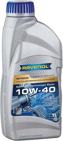 زيت تروس سائل ناقل الحركة للدراجة النارية RAVENOL J1V1523-001 SAE 10W-40 (80 وات) (1 لتر) in Kuwait