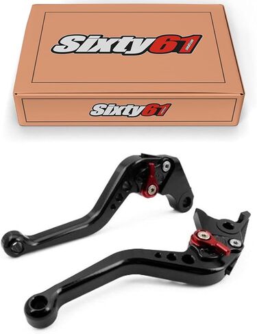 Black Levers Compatible with Kawasaki Ninja 300R 2013-2018 Adjustable Shorty Brake and Clutch Set in Kuwait