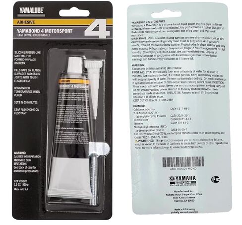 Yamaha Original OEM Yamalube Yamabond 4 حشية سائلة قائمة على السيليكون Yamaha الجزء # Acc-YAMAB-ON-D4 - (2) أنابيب 2.5 أونصة in Kuwait