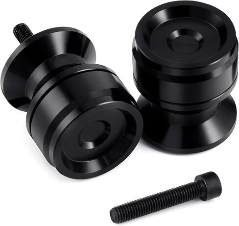 PBYMT 8 مم Swingarm بكرات المتزلجون حامل عالمي M8 أسود متوافق مع CBR 600 F2 F3 F4 F4i CBR600RR CBR1000RR GSXR600 GSXR750 GSXR1000 GSXS750 SV650 ZX6R ZX10R Z650 Z900 Z1000 EX400 EX650 Daytona in Kuwait