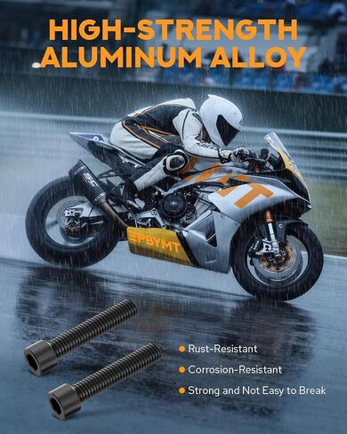 PBYMT 8 مم Swingarm بكرات المتزلجون حامل عالمي M8 أسود متوافق مع CBR 600 F2 F3 F4 F4i CBR600RR CBR1000RR GSXR600 GSXR750 GSXR1000 GSXS750 SV650 ZX6R ZX10R Z650 Z900 Z1000 EX400 EX650 Daytona in Kuwait
