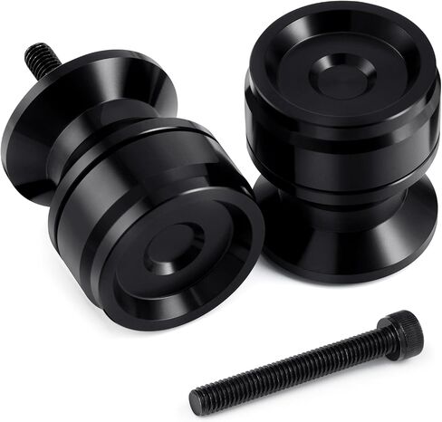 PBYMT 8 مم Swingarm بكرات المتزلجون حامل عالمي M8 أسود متوافق مع CBR 600 F2 F3 F4 F4i CBR600RR CBR1000RR GSXR600 GSXR750 GSXR1000 GSXS750 SV650 ZX6R ZX10R Z650 Z900 Z1000 EX400 EX650 Daytona in Kuwait