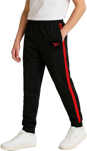 Reebok Boys Sweatpants - Active Performance Tricot Boys Joggers Athletic Pants with Elastic Waistband (Sizes Run Small) in Kuwait