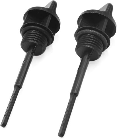 2pcs 18mm Motorcycle Engine Oil Tank Level Gauge Cap Oil Filler Dipstick Black Plastic for GY6 125 Engine Replacement in Saudi Arabia