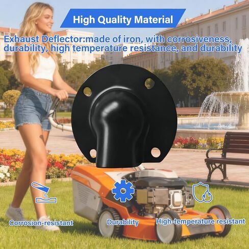 Muffler Exhaust Deflector Compatible with Honda GX340 11HP GX390 13HP GX420 16Hp For Predator 420cc 459cc 13 hp 18310-ZE2-W61 Muffler Deflector Cap 7 Holes in Kuwait