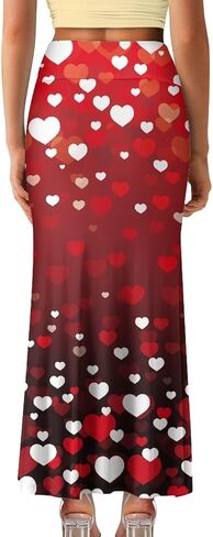 Biyejit Womens Basic Foldable High Waist Long Skirts Regular and Plus Size Maxi Skirts S-2XL in Saudi Arabia