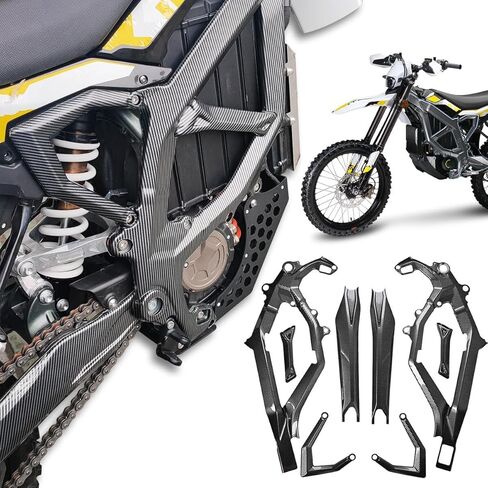 Frame Guards Kit,Gloss Black Body Frame Fairing Protective Cover Protector Guard Sticker Side Body Panel Side Spoiler Cowl Accessoires for Sur Ron Light Bee X LBX Segway X260 X160 in Kuwait