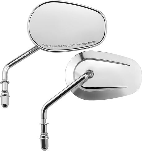 8mm Motorcycle Rearview Mirrors for Harley Davidson Dyna/Softail/Sportster 883&1200/Road Glide/Street Glide/Electra Glide Ultra/Ultra Limited/Tri Glide/CVO/VRSC 1984-2025 (Chrome) in Saudi Arabia