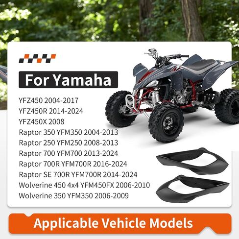 Left + Right Headlight Cover Trim for Yamaha Wolverine Raptor 250 350 450 700 YFM250 YFM700 YFZ450 2004-2024 5TG-84166-01 in Saudi Arabia