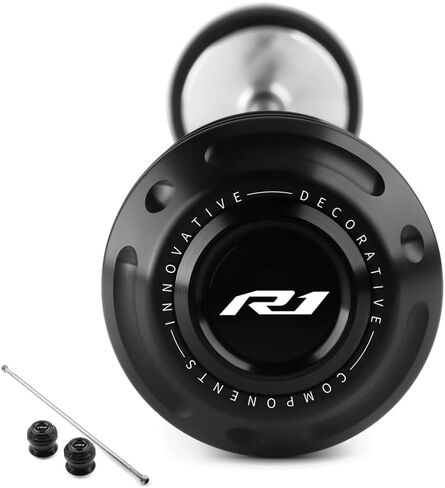 Motorcycle Front Wheel Axle Fork Slider Crash Protector Compatible With Y.amaha YZF R1 2015-2020 2021 2022 2023 2024 2025 | YZF-R1 YZFR1 Accessories (black) in Saudi Arabia