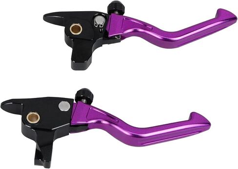 Adjustable Clutch and Brake Hand Lever Controls Compatible with Harley Davidson Touring, 2017-2020 Street Glide, Road Glide with Hydraulic Clutch (Purple) in Saudi Arabia