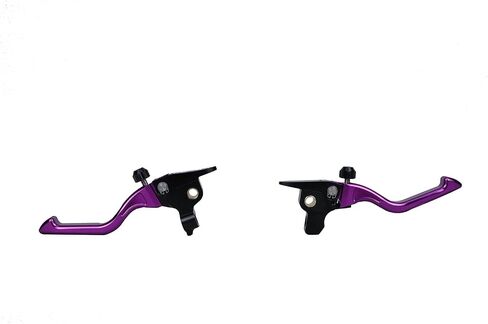 Adjustable Clutch and Brake Hand Lever Controls Compatible with Harley Davidson Touring, 2017-2020 Street Glide, Road Glide with Hydraulic Clutch (Purple) in Saudi Arabia