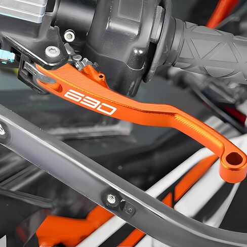 رافعة القابض القصيرة متوافقة مع KTM 690 Enduro R/SMC R (2014-2023) و1050 1090 1190 1290 Adventure (2013-2020) | مقبض دراجة نارية باستخدام الحاسب الآلي (1050-أسود) in Saudi Arabia