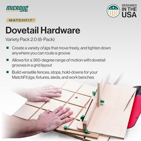 MICROJIG Matchfit DV-HK456X4 مجموعة متنوعة من الأجهزة المتوافقة، أخضر/فضي in Saudi Arabia