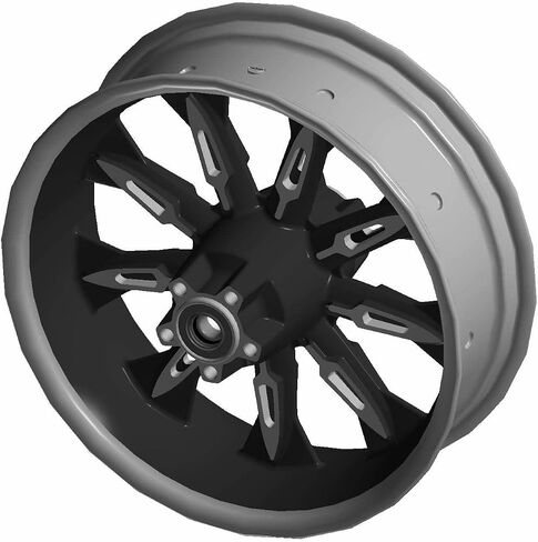 عجلات الدراجات النارية Polaris Victory، خلفية، 16 × 5.0، كروزر أسود، قطعة OEM الأصلية 1522248-266W، الكمية 1 in Kuwait