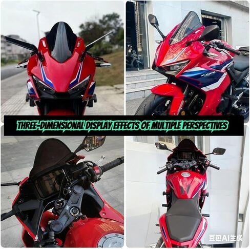 لـ CBR400R CBR500R CBR 400 R 500 R cbr400r cbr500r 2020-2025 2026 الزجاج الأمامي للدراجات النارية، الزجاج الأمامي لمسابقات الكمبيوتر الشخصي، ملحقات عاكسة عاكسات الزجاج الأمامي (بني داكن، غير شفاف) in Kuwait