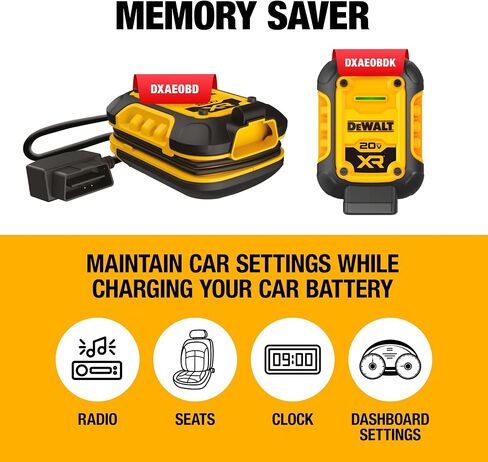 DeWalt DXAEOBD Professional 1 Amp Battery Maintainer for Use with 20V DeWalt Lithium Battery Pack in Saudi Arabia