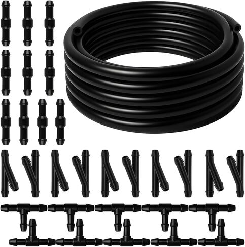 Windshield Washer Hose Kit, 4M Flexible Durable Rubber Washer Fluid Tubing & 30 PCS Leak-Proof Connectors for Connecting Car Pump and Nozzles, Fits Most Cars, SUVs, and Trucks in Kuwait