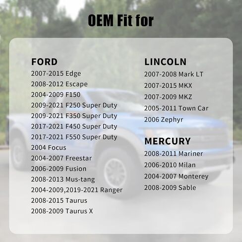 غطاء غاز، غطاء وقود لسيارة Ford Lincoln Mercury 2004-2009 F150، 2007-2015 Edge، 2009-2020 F250 F350 Super Duty، 2017-2021 F450 F550، 2006-2007 Fusion، 2004-2007 Freestar، 2006-2009 Ranger، FC1079 FC1089 in Saudi Arabia