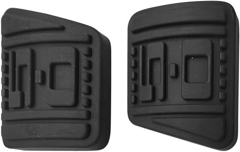 Brake Pedal Pads for 1979-1993 Mustang 5 Speed Manual 5.0 Embossed Rubber Clutch & Brake Pedal Pads Non Slip High Durability Replace E0ZZ-2457 E0ZZ-7624 in Kuwait