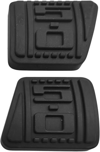 Brake Pedal Pads for 1979-1993 Mustang 5 Speed Manual 5.0 Embossed Rubber Clutch & Brake Pedal Pads Non Slip High Durability Replace E0ZZ-2457 E0ZZ-7624 in Kuwait