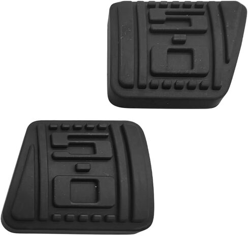 Brake Pedal Pads for 1979-1993 Mustang 5 Speed Manual 5.0 Embossed Rubber Clutch & Brake Pedal Pads Non Slip High Durability Replace E0ZZ-2457 E0ZZ-7624 in Kuwait