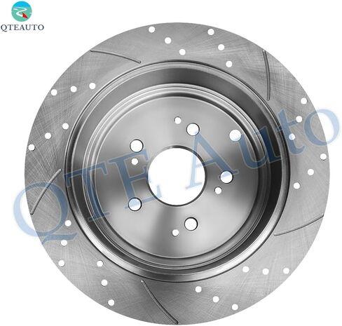 PM Auto Set of 4 Front 300mm-Rear 313mm Drilled Slotted Brake Disc Rotors For 2001-2006 Acura MDX in Saudi Arabia