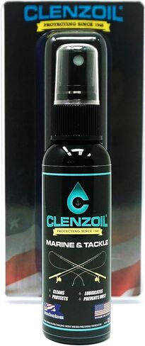 Clenzoil Marine & Tackle 2 oz. Fishing Reel Cleaner & Bearing Lube Spray Bottle | One-Step Cleaner, Lubricant, Protectant [CLP] Cleaning + Lubricating Oil in One Solution in Saudi Arabia