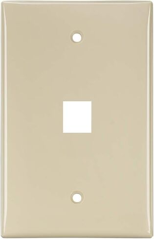 لوحة حائط متوسطة الحجم من Leviton 41091-4TN QuickPort، عصابة واحدة، 4 منافذ، لون اللوز الفاتح in Saudi Arabia