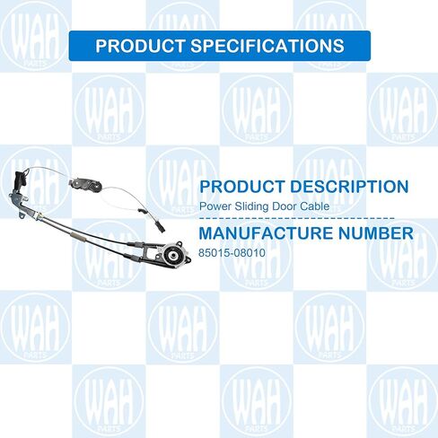 Right Sliding Door Cable Compatible with 2011-2020 Toyota Sienna Replace 85015-08010 85015-08011 Passenger Side Power Door Cable in Kuwait