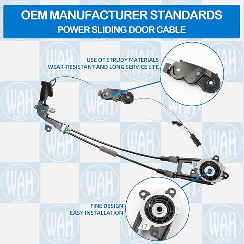 Right Sliding Door Cable Compatible with 2011-2020 Toyota Sienna Replace 85015-08010 85015-08011 Passenger Side Power Door Cable in Kuwait