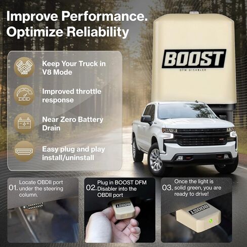 Boost DFM Disabler - يناسب 2022.5-2025 Silverado/Sierra & 2021-2024 GM SUV - صنع في الولايات المتحدة الأمريكية in Saudi Arabia