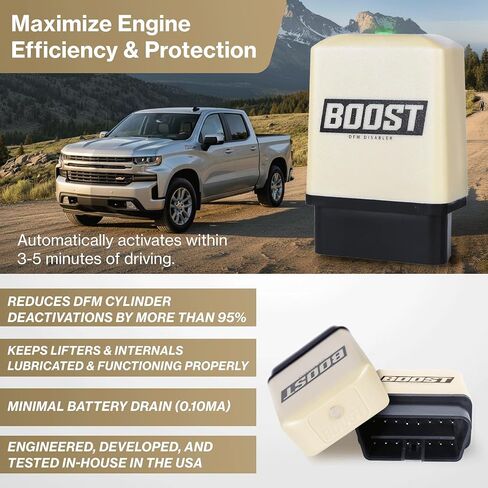 Boost DFM Disabler - يناسب 2022.5-2025 Silverado/Sierra & 2021-2024 GM SUV - صنع في الولايات المتحدة الأمريكية in Saudi Arabia
