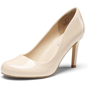 ZURIN Women's Round Toe Comfortable Stiletto Heels Closed Toe Dress Pumps Shoes for Wedding Work Office Business