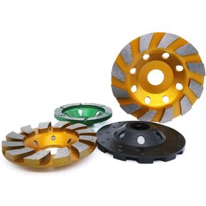 3 Inch Diamond Cup Grinding Wheel Large Grinding Segments 3-Pack for Angle Grinder, for Granite, Stone, Marble, Masonry, Concrete