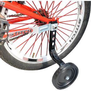 عجلات تدريب الدراجة المطاطية المصنوعة من الحديد للأطفال مقاس 14 إلى 20 بوصة للأطفال والبنات والأولاد (أسود) in Kuwait