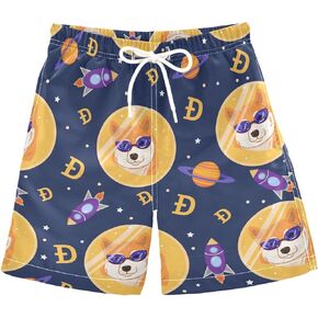 Dussdil Boy's Boys Swim Trunks Kid's Toddler Swim Board Shorts Beach Swimwear Swimsuit Bathing Suits