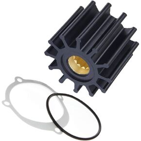 Water Pump Impeller Kit,Compatible with Volvo Penta V6 V8 3.0 4.3 5.0 5.7 8.1 Engines,Johnson 09-812B F6B-9 and Jabsco 13554-0001P Sierra 18-3306 3588914, 3584350, 21213664, 3593660, 2123664 3841696