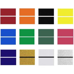 XLNTTECH 100% Laser Engraving Double Color Sheet (7" x 11“ x .040", 12 Pieces) for Interior Signs, Badges.