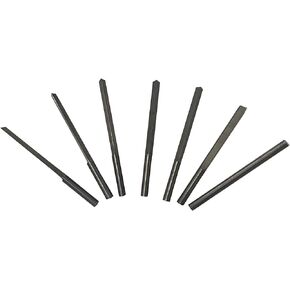 7PCS Increased Tenacity Tungsten Steel Jewelry Engraver Tool Engraving Knives Graver for Pneumatic Impact Engraving Machine 30-120 Degree 3mm Diameter