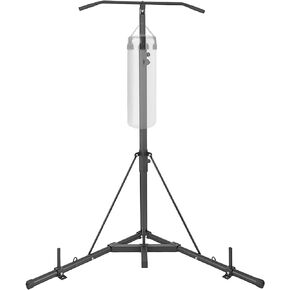 Happybuy Foldable Boxing Heavy Bag Stand,Heavy Duty Boxing Punching Bag Stand Steel Sandbag Rack Freestanding Up to 132 lbs for Home Fitness Stable.