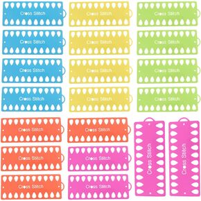 20 Pack Embroidery Floss Organizer,Cross Stitch Supplies Needlework Thread Holder Storage Tool 20 Positions Sewing Tools for Thread Craft DIY Sewing Storage (Mixcolor)