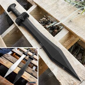 SWORD Real Sword Roman Sword 24.5" Gladius Sword Razor Sharp Edge Metal Sword Medieval Sword Short Sword Master Sword Spartan Sword Knights Templar Sword Crusader Sword Knight Sword Viking Sword 50407