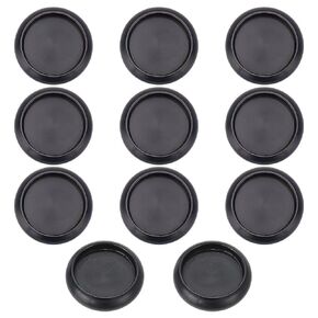 BENECREAT 11Pcs Aluminium Alloy Book Binding Discs, Flat Round Discbound Metal Expansion Discs for Discbound Notebook Artwork, Black, 0.7x0.2inch