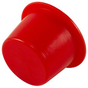 Caplugs 99394275 Plastic Tapered Cap and Plug. T-6, PE-LD, Cap OD 0.468" Plug ID 0.608", Red (Pack of 200)